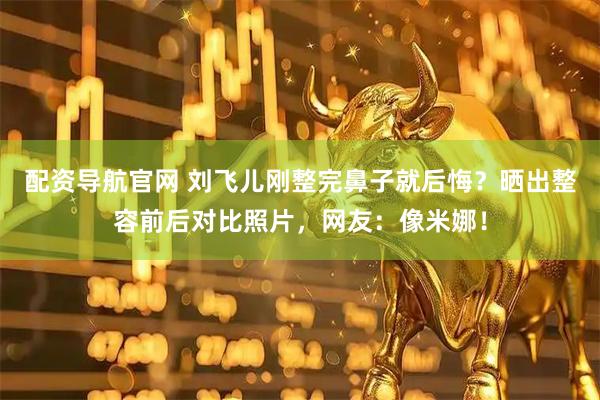 配资导航官网 刘飞儿刚整完鼻子就后悔？晒出整容前后对比照片，网友：像米娜！